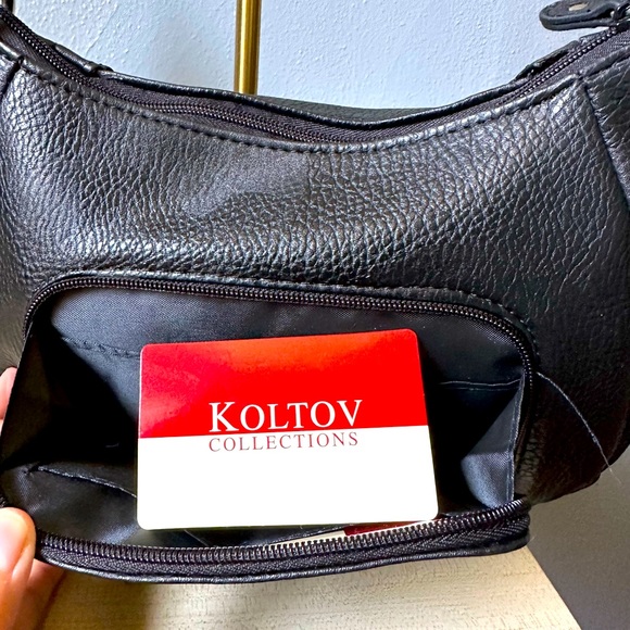 NWOT KOLTOV VEGAN LEATHER SHOULDER BAG. - Picture 9 of 10